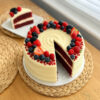 Red Velvet Cheesecake with berries – handmade in Aberdeen by Little Molly’s Cheesecake