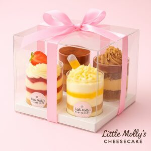4 Mini Cheesecakes Gift Box home delivery