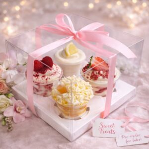 Gift Box of 4 Mini Cheesecakes – Handmade in Aberdeen